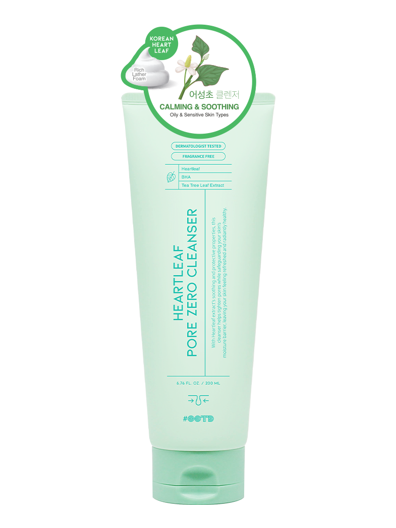 Пенка для проблемной и жирной кожи #OOTD Heartleaf Pore Zero Cleanser, 200 мл